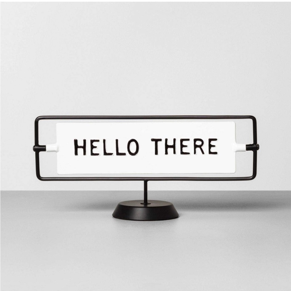 🔎 ISO 🔎 Target Magnolia Reversible Hello There - Miss You Already sign.